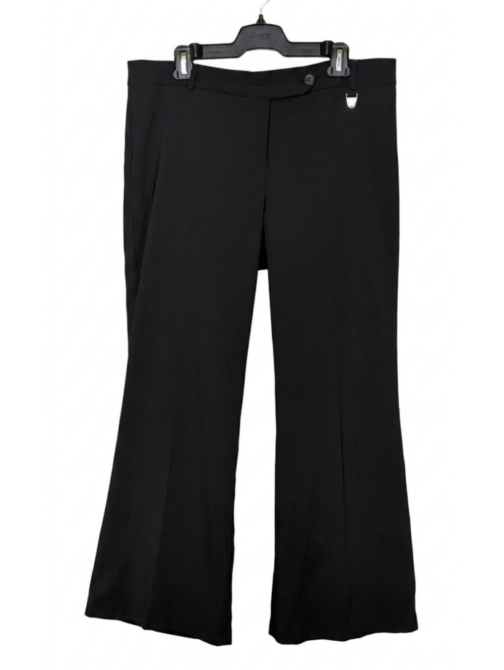 Evie Collection Black Flare Leg Dress Pants Womens Size 16 Y2K Corporate Chic